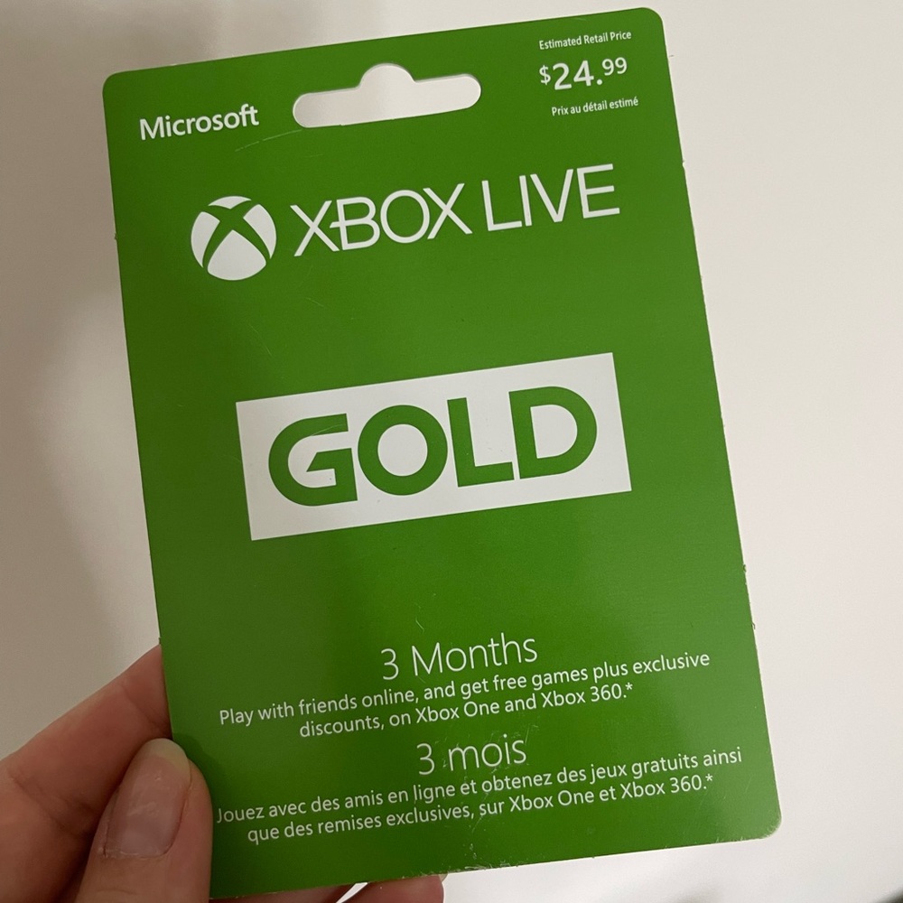 XBOX LIVE 3 months subscription